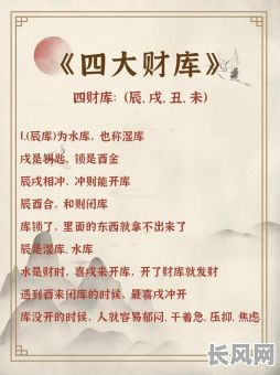 八字中女命哪个财库最理想？哪个财库对女命来说最好看？