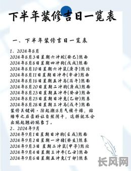 四月装修黄道吉日查询及选择指南：把握最佳装修时机