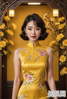 精美续吉日照金山旗袍，演绎东方古典韵味，尽显优雅气质
