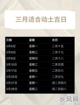 8月份动土吉日查询及选择指南