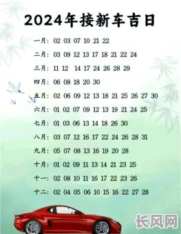 买车出车吉日近期（买车黄道吉日出行时间）