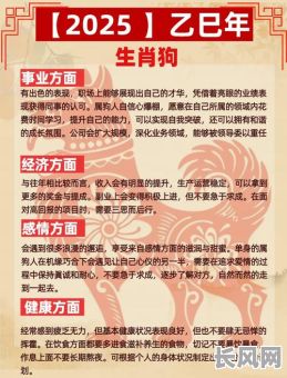 2025狗年出生吉日/2025年生肖狗全年运程