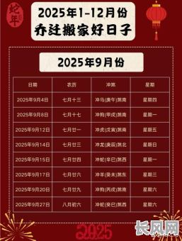 黄道吉日搬东西/黄道 搬家