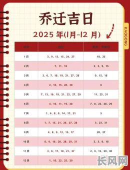 2025搬家最好吉日（2025搬家最好吉日查询）